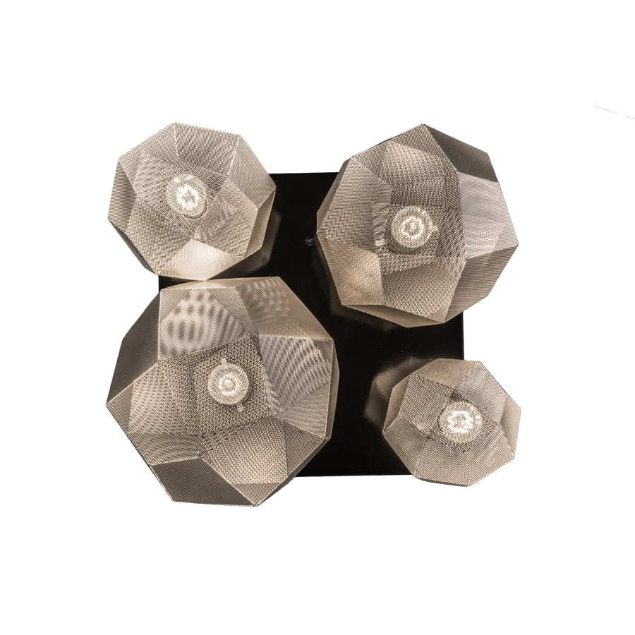 Meyda Tiffany Nidos Struttura 4 Light 30" Wide Abstract Multi Light Pendant