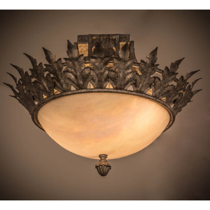 Meyda Tiffany Hampton 2 Light 16" Wide Semi-Flush Bowl Ceiling Fixture