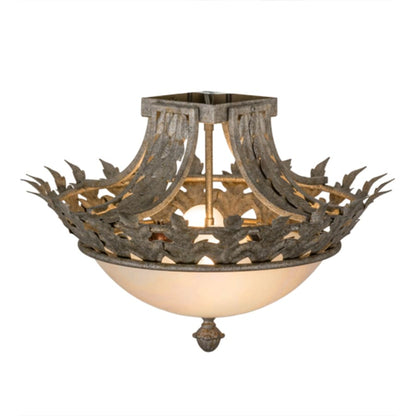 Meyda Tiffany Hampton 2 Light 16" Wide Semi-Flush Bowl Ceiling Fixture