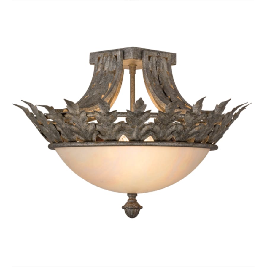 Meyda Tiffany Hampton 2 Light 16" Wide Semi-Flush Bowl Ceiling Fixture