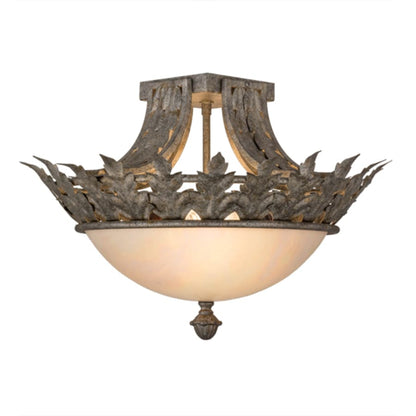 Meyda Tiffany Hampton 2 Light 16" Wide Semi-Flush Bowl Ceiling Fixture