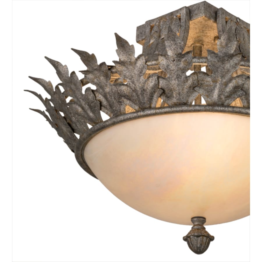Meyda Tiffany Hampton 2 Light 16" Wide Semi-Flush Bowl Ceiling Fixture