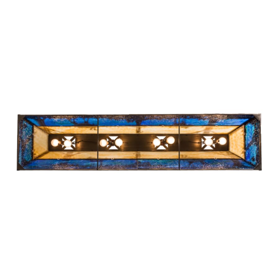 Meyda Tiffany Moose at Lake 8 Light 72" Wide Linear Pendant