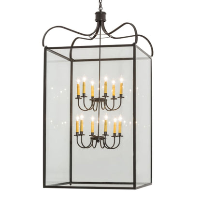 Meyda Tiffany Rennes 12 Light 43" Wide Taper Candle Pendant