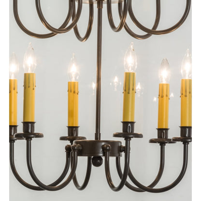 Meyda Tiffany Rennes 12 Light 43" Wide Taper Candle Pendant