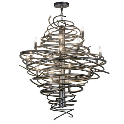 Meyda Tiffany Cyclone 18 Light 36" Wide Candle Style Chandelier