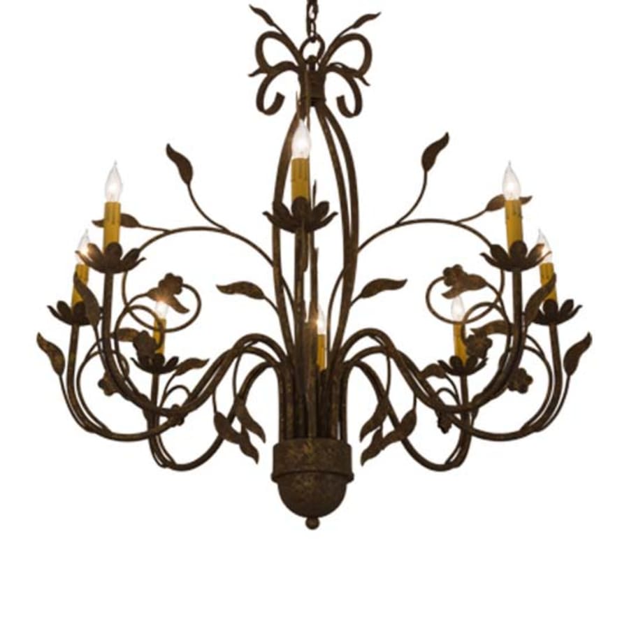 Meyda Tiffany Bordeaux 8 Light 36" Wide Taper Candle Style Chandelier