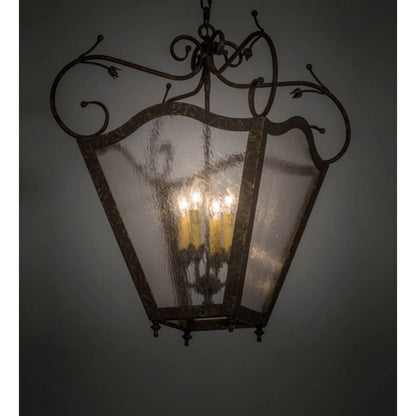 Meyda Tiffany Terena 4 Light 27" Wide Taper Candle Pendant