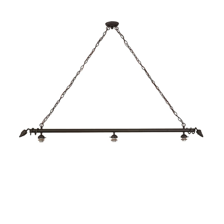 Meyda Tiffany Jeweled Grape 3 Light 73" Wide Linear Pendant