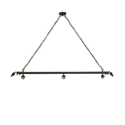 Meyda Tiffany Jeweled Grape 3 Light 73" Wide Linear Pendant
