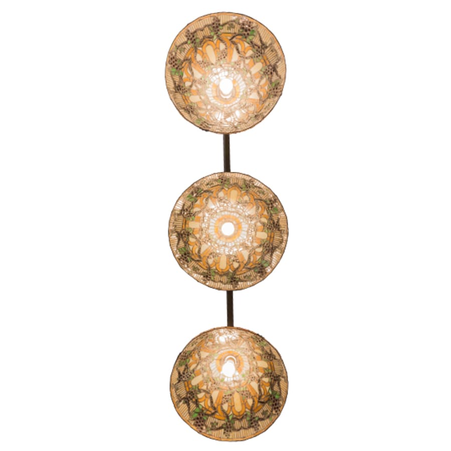 Meyda Tiffany Jeweled Grape 3 Light 73" Wide Linear Pendant