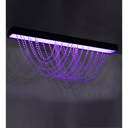Meyda Tiffany Hollander 64" Wide LED Flush Mount Ceiling Fixture