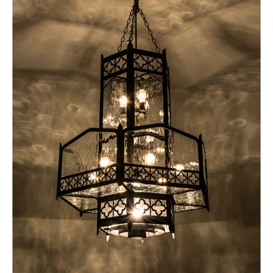 Meyda Tiffany Church 6 Light 36" Wide Abstract Pendant