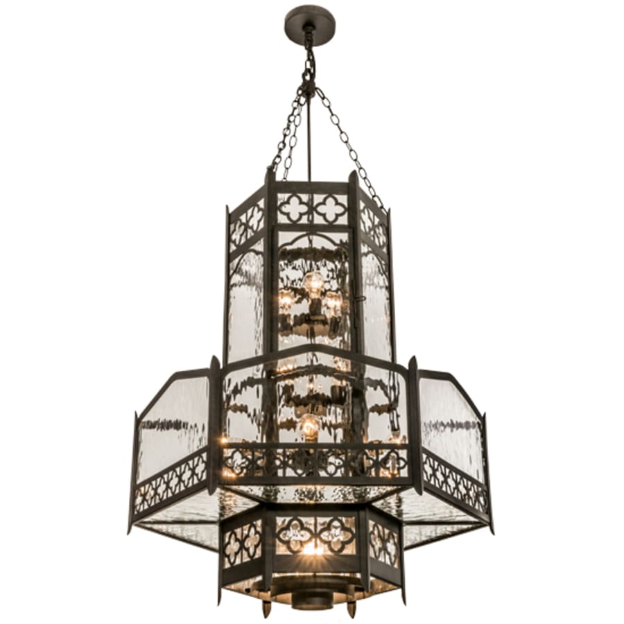 Meyda Tiffany Church 6 Light 36" Wide Abstract Pendant