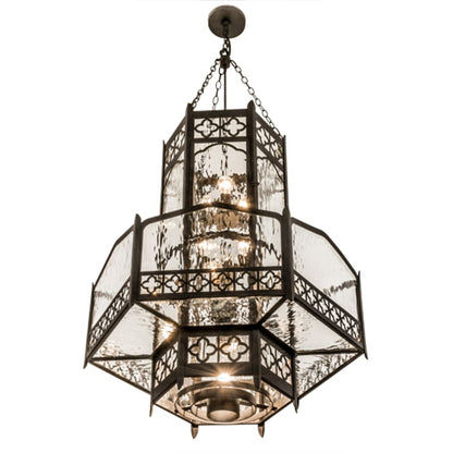 Meyda Tiffany Church 6 Light 36" Wide Abstract Pendant