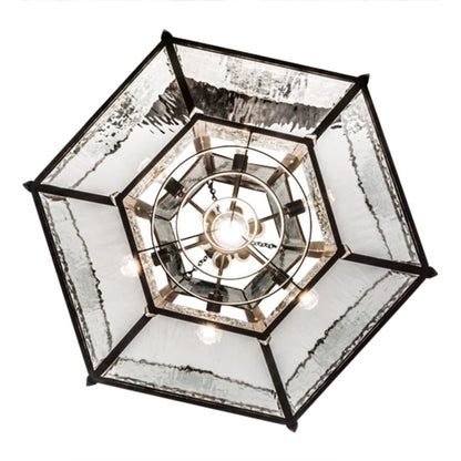 Meyda Tiffany Church 6 Light 36" Wide Abstract Pendant