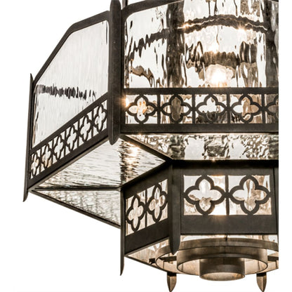 Meyda Tiffany Church 6 Light 36" Wide Abstract Pendant