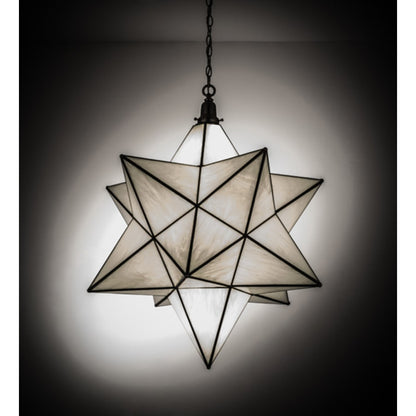 Meyda Tiffany Moravian Star 6 Light 32" Wide Pendant
