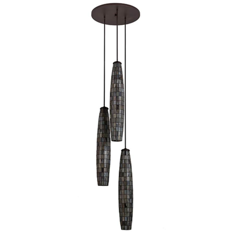 Meyda Tiffany Checkers 3 Light 24" Wide Multi Light Pendant