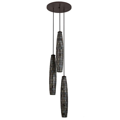 Meyda Tiffany Checkers 3 Light 24" Wide Multi Light Pendant