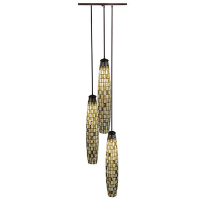 Meyda Tiffany Checkers 3 Light 24" Wide Multi Light Pendant