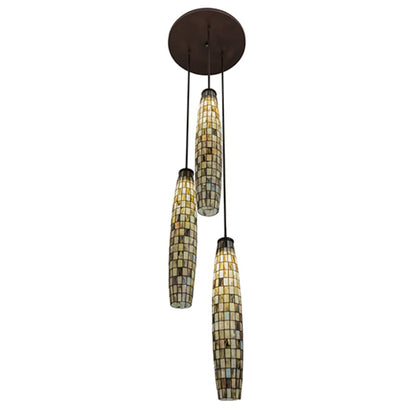 Meyda Tiffany Checkers 3 Light 24" Wide Multi Light Pendant