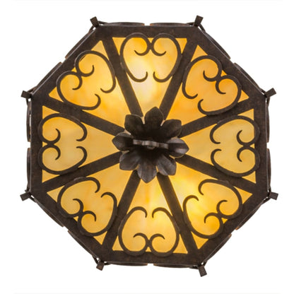 Meyda Tiffany Radha 2 Light 15" Wide Semi-Flush Drum Ceiling Fixture