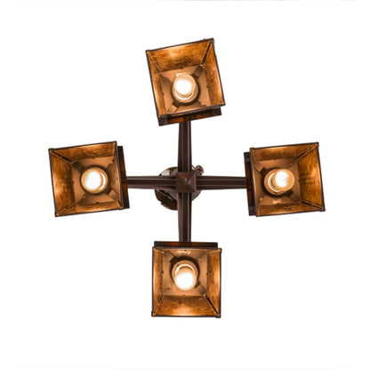Meyda Tiffany Prairie Loft 4 Light 28" Wide Chandelier