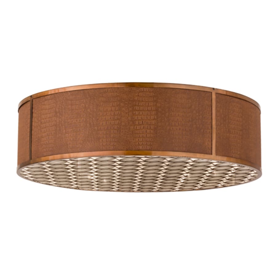Meyda Tiffany Cilindro Gator 10 Light 44" Wide Flush Mount Drum Ceiling Fixture