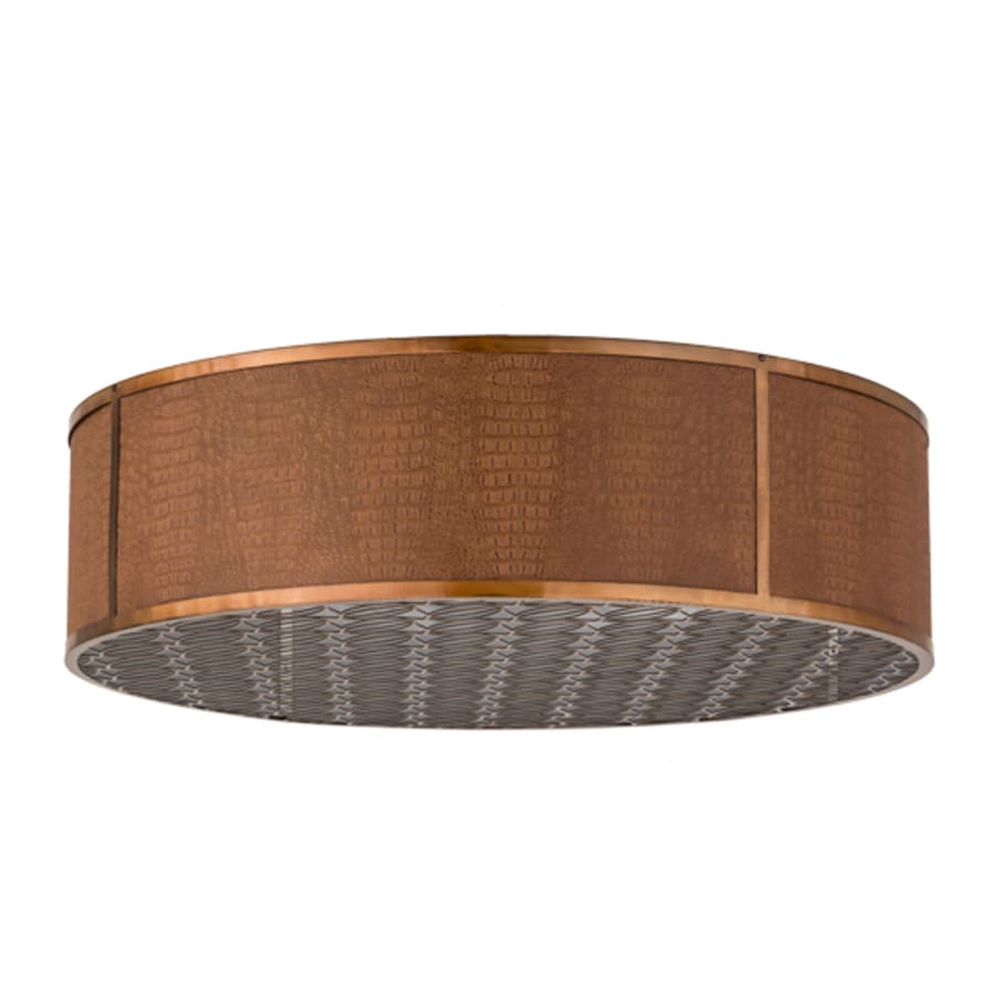 Meyda Tiffany Cilindro Gator 10 Light 44" Wide Flush Mount Drum Ceiling Fixture