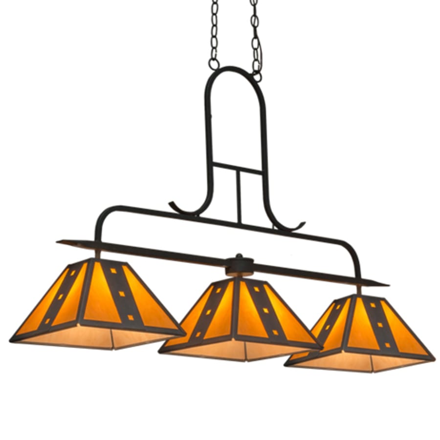 Meyda Tiffany Hanford 3 Light 48" Wide Linear Pendant