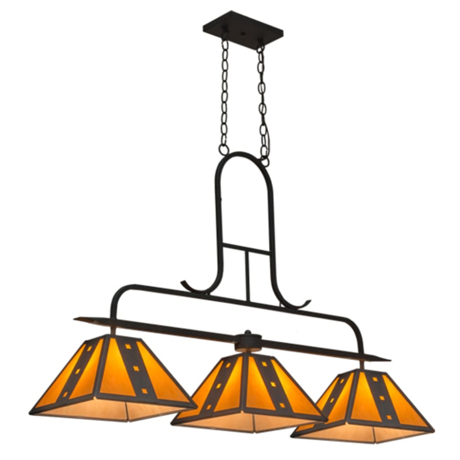 Meyda Tiffany Hanford 3 Light 48" Wide Linear Pendant