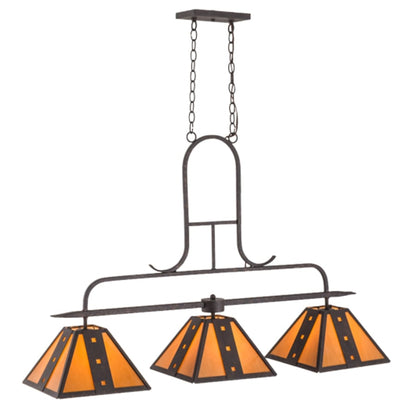 Meyda Tiffany Hanford 3 Light 48" Wide Linear Pendant