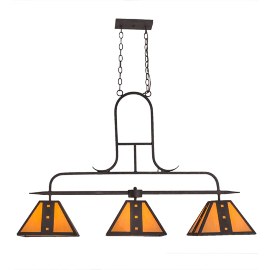 Meyda Tiffany Hanford 3 Light 48" Wide Linear Pendant