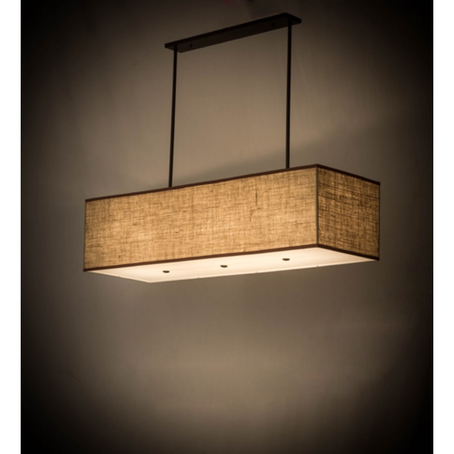 Meyda Tiffany Quadrato Lounge 5 Light 59" Wide Linear Pendant