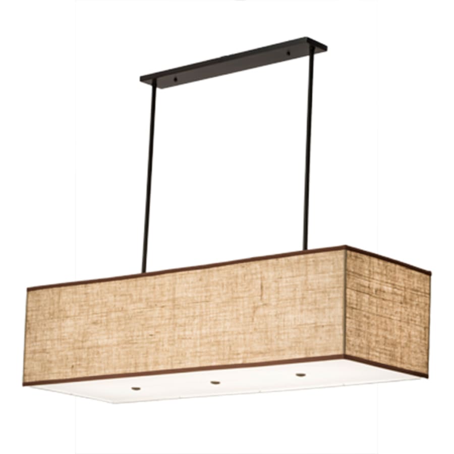 Meyda Tiffany Quadrato Lounge 5 Light 59" Wide Linear Pendant