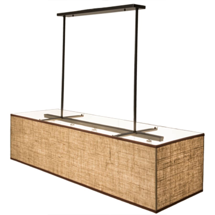Meyda Tiffany Quadrato Lounge 5 Light 59" Wide Linear Pendant