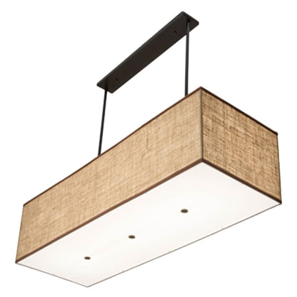 Meyda Tiffany Quadrato Lounge 5 Light 59" Wide Linear Pendant