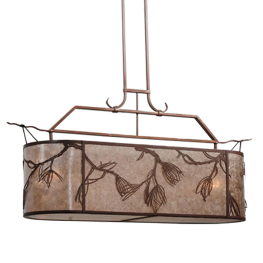 Meyda Tiffany Lone Pine 2 Light 44" Wide Linear Pendant