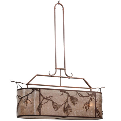 Meyda Tiffany Lone Pine 2 Light 44" Wide Linear Pendant