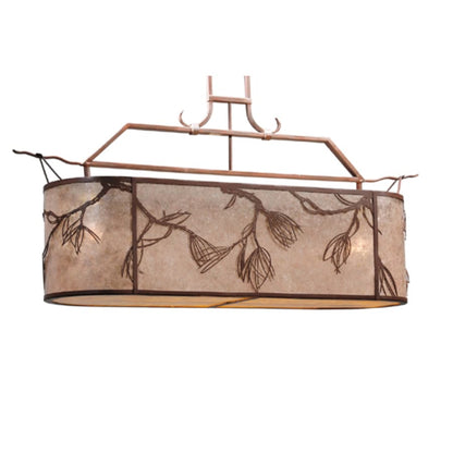 Meyda Tiffany Lone Pine 2 Light 44" Wide Linear Pendant