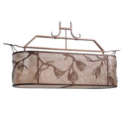 Meyda Tiffany Lone Pine 2 Light 44" Wide Linear Pendant