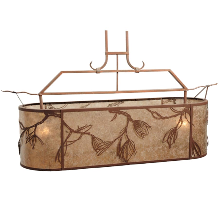 Meyda Tiffany Lone Pine 2 Light 44" Wide Linear Pendant
