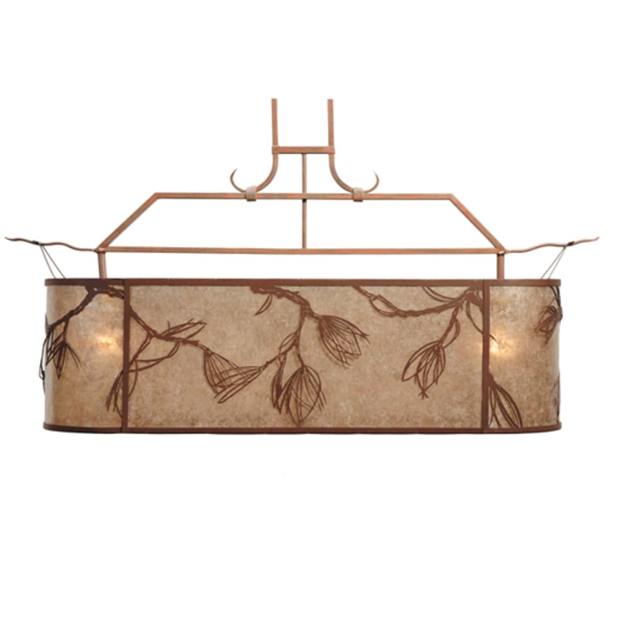 Meyda Tiffany Lone Pine 2 Light 44" Wide Linear Pendant