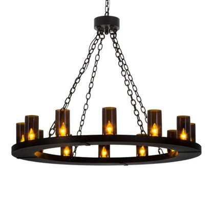 Meyda Tiffany Loxley 12 Light 42" Wide Ring Chandelier