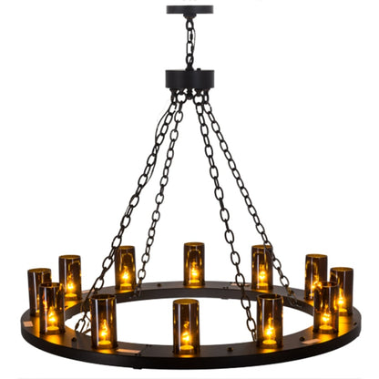 Meyda Tiffany Loxley 12 Light 42" Wide Ring Chandelier