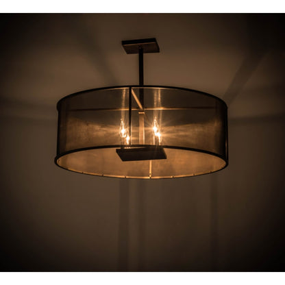Meyda Tiffany Cilindro 4 Light 30" Wide Pendant