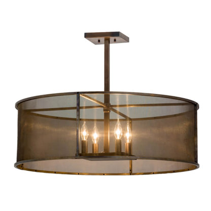 Meyda Tiffany Cilindro 4 Light 30" Wide Pendant