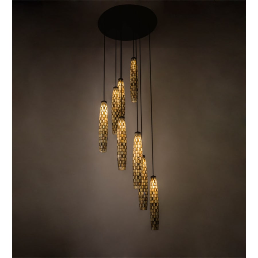 Meyda Tiffany Checkers 8 Light 48" Wide Multi Light Pendant