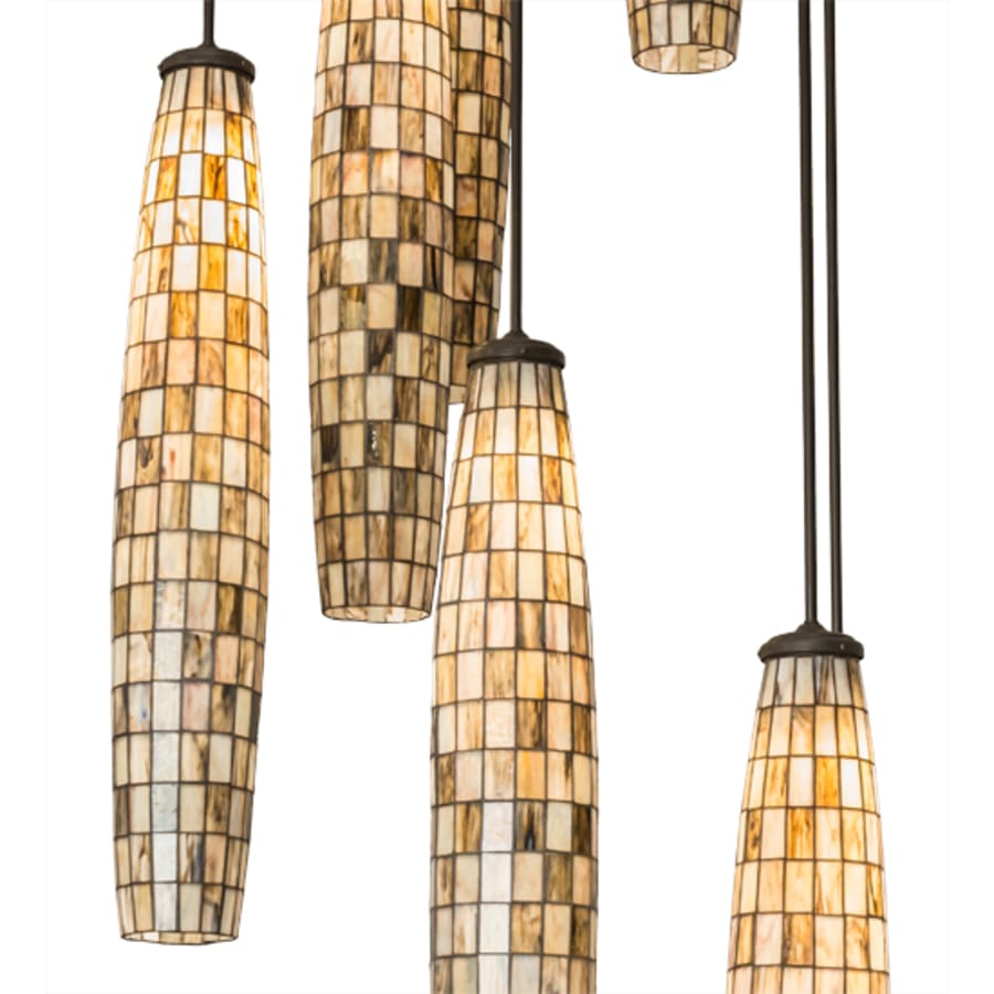 Meyda Tiffany Checkers 8 Light 48" Wide Multi Light Pendant
